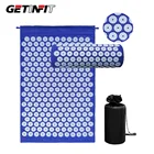 Getinfit Акупрессура Мат Йога массажная подушка спины снять стресс боль тела коврик для иглоукалывания, Массажная подушка для шеи, подушка с сумкой в комплекте