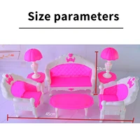 6pcs kid miniature dollhouse sofa toy fashion doll house furniture living room chair accessorie vintage home decor ornament gift