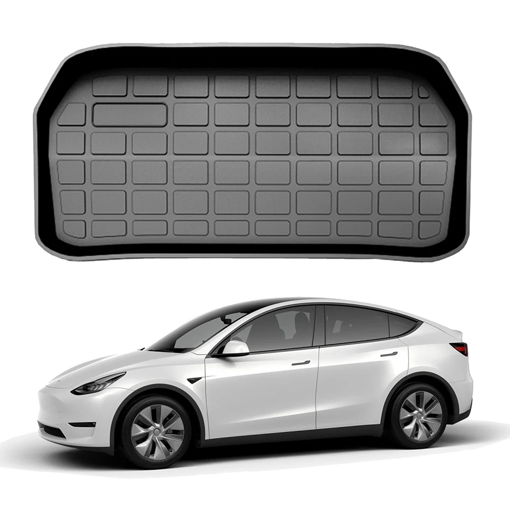 

For Tesla Model Y 2021 Car Front Luggage Storage Mat Cargo Liner Trunk Carpet Durable Cushion Waterproof Pad Protector Cover Rug