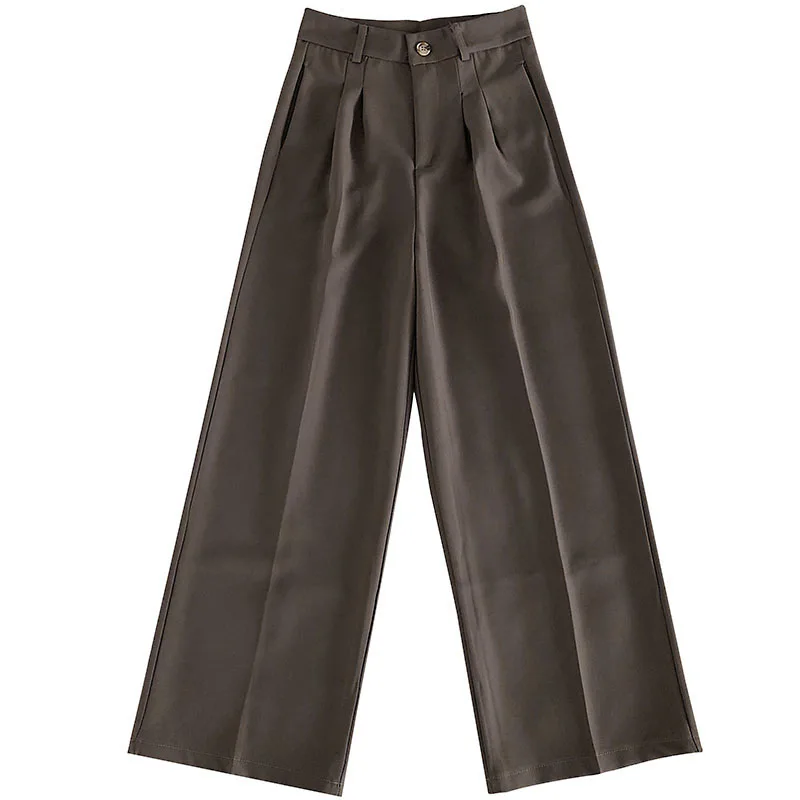 

Wide-Leg Suit Pants Women's 2020 Spring and Summer New Korean-Style Loose Slimming Casual Straight-Leg Pants Pants Fashion