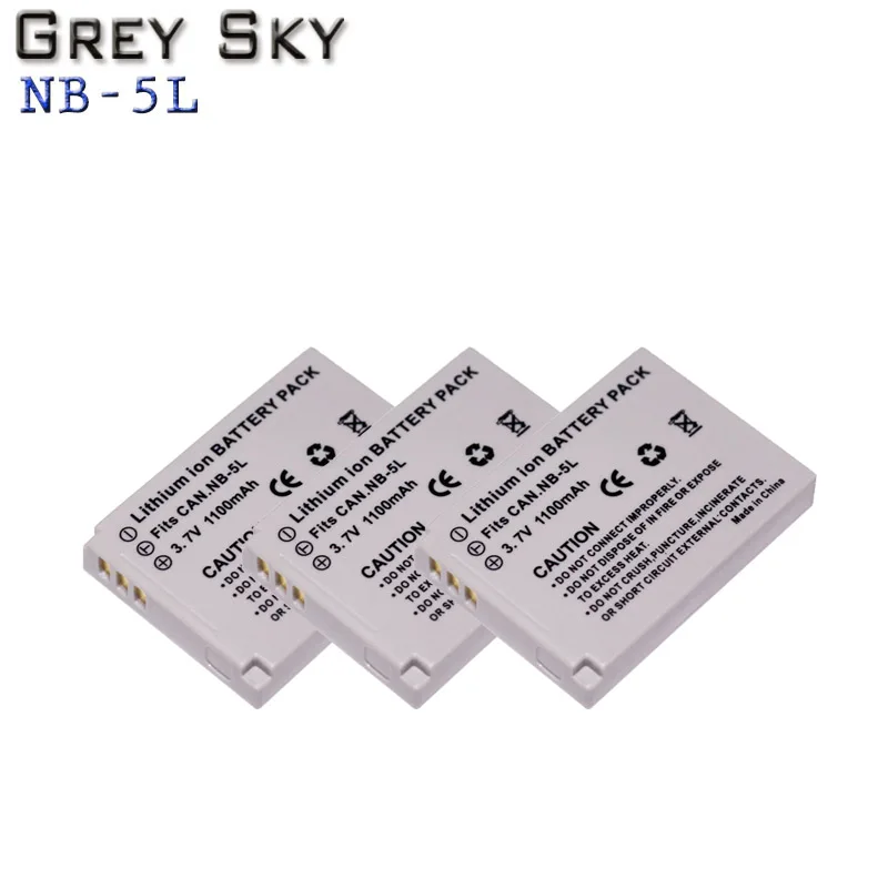 3 batbattery 10 шт. NB-5L NB5L NB 5L замена цифровой Камера Батарея объектива Цифрового Фотоаппарата Canon IXUS 800 850 900 TI 950 960/970 980 860 SX210 SX230 - Цвет: 3 batbattery