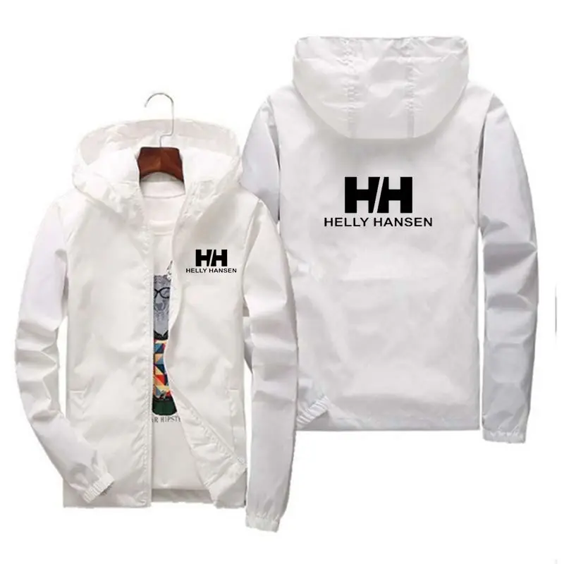 

2021 hot selling brand HH fashion men's jacket clothing fashion casual hooded windbreaker jacket men's jacket zipper jacket