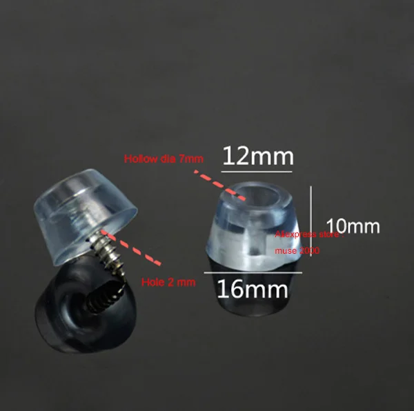 Прозрачная подставка для ножек шкафа мягкая коническая Накладка мебели 16 х12 10 мм