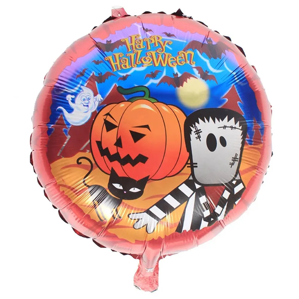 

18Inch Round Halloween Foil Balloon Ghost Festival Decoration Pumpkin Birthday Helium Ballon Wedding Anniversaire Party Supplies