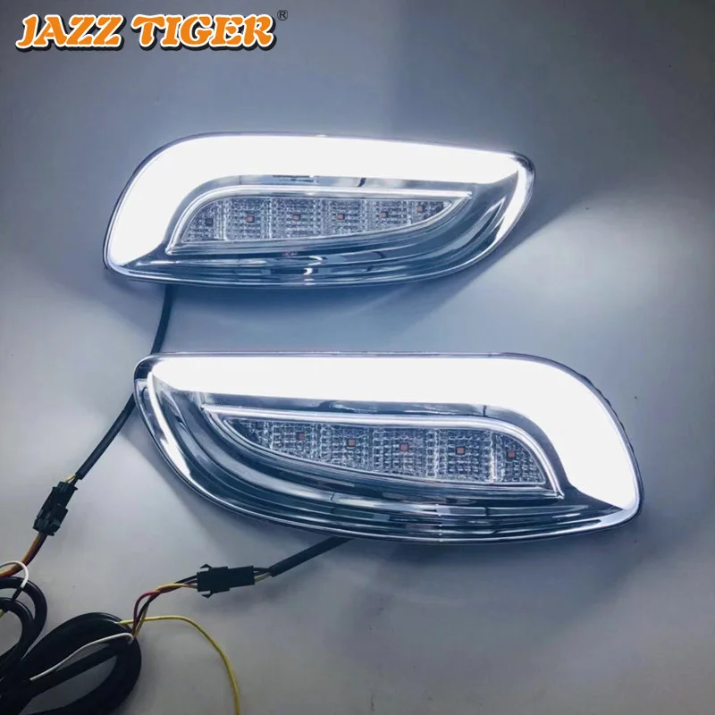 Джаз желтый тигр поворотов Функция автомобиля 12 V DRL светодиодные лампы дневного