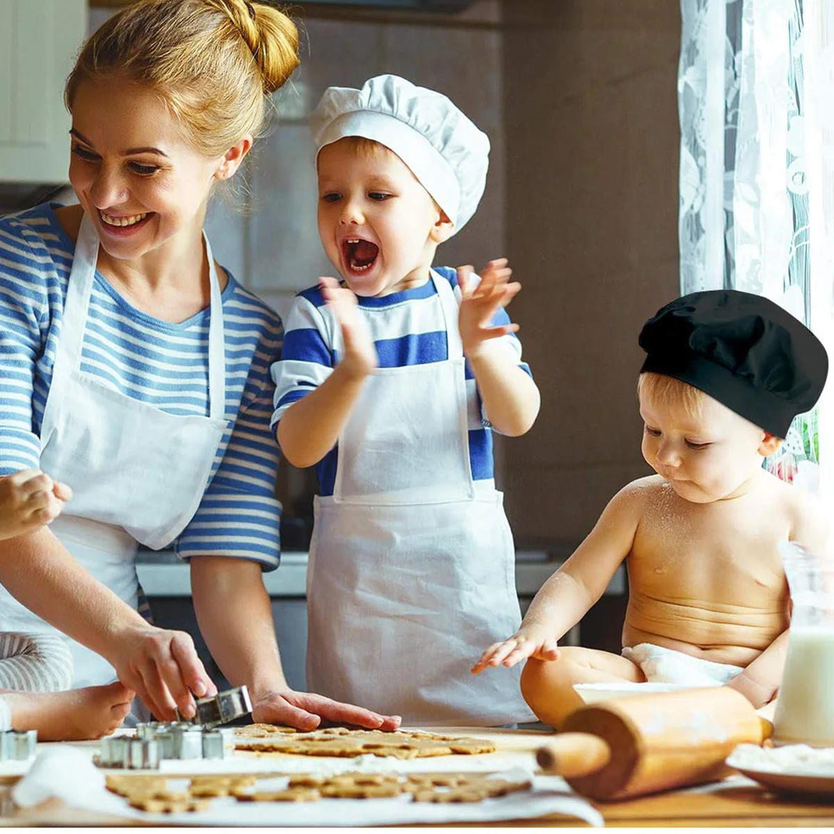 Brand New Children Front Pocket Bib Apron Kid Boy Girl Kitchen Child Craft Kids Painting Cooking Baby Pinafore | Дом и сад