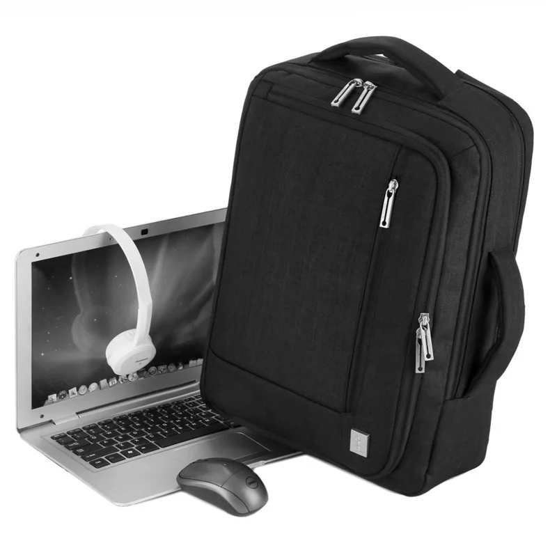 

Men's Backpack for Laptop 15.6 Inch Usb Charging Multifunctional Waterproof Oxford Black Computer Backpack Bag Male Big Capacity