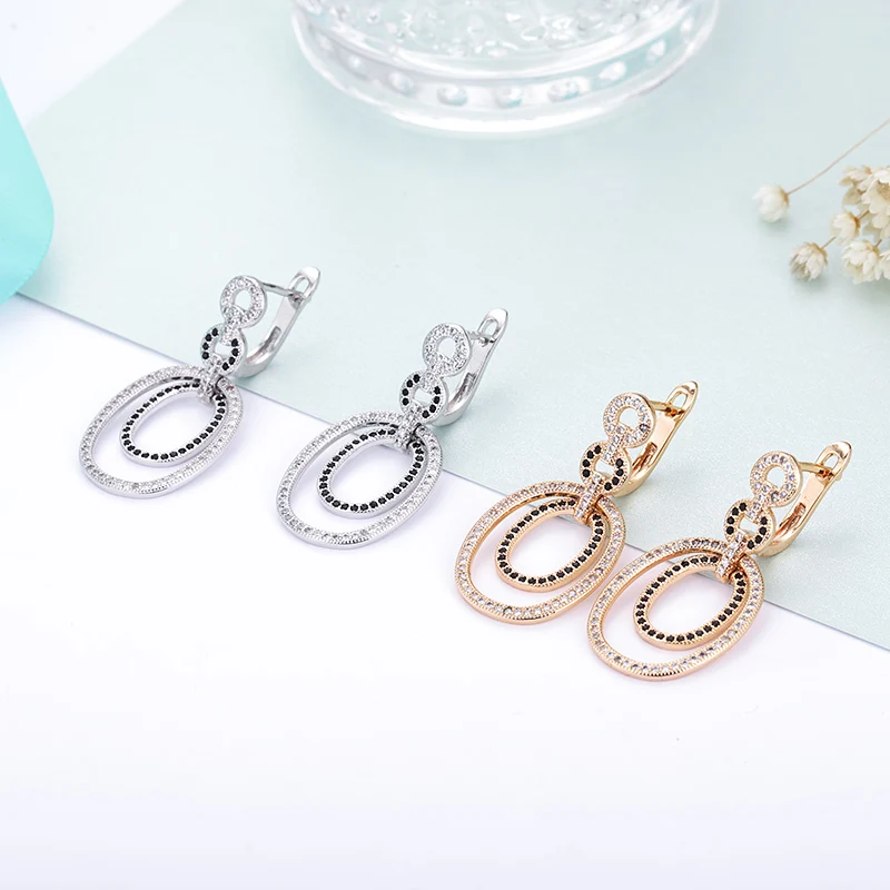 Женские Геометрические серьги MAIKALE круглые подвески золотистого цвета с