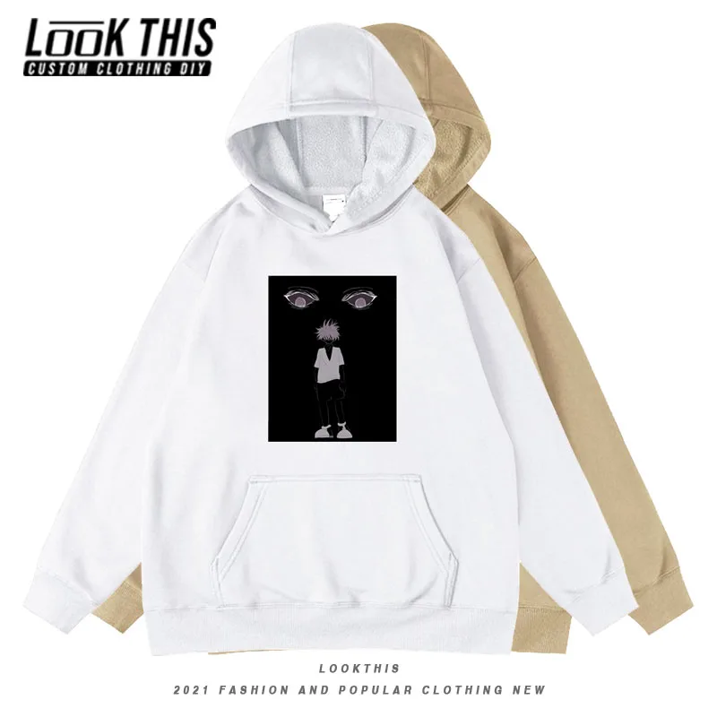 

HUNTERxHUNTER Anime Hoodies Long Sleeve Hot Sale Popular Pullover Hooded Hoody Loose Tops Mens Oversized Hoodies Sweatshirt