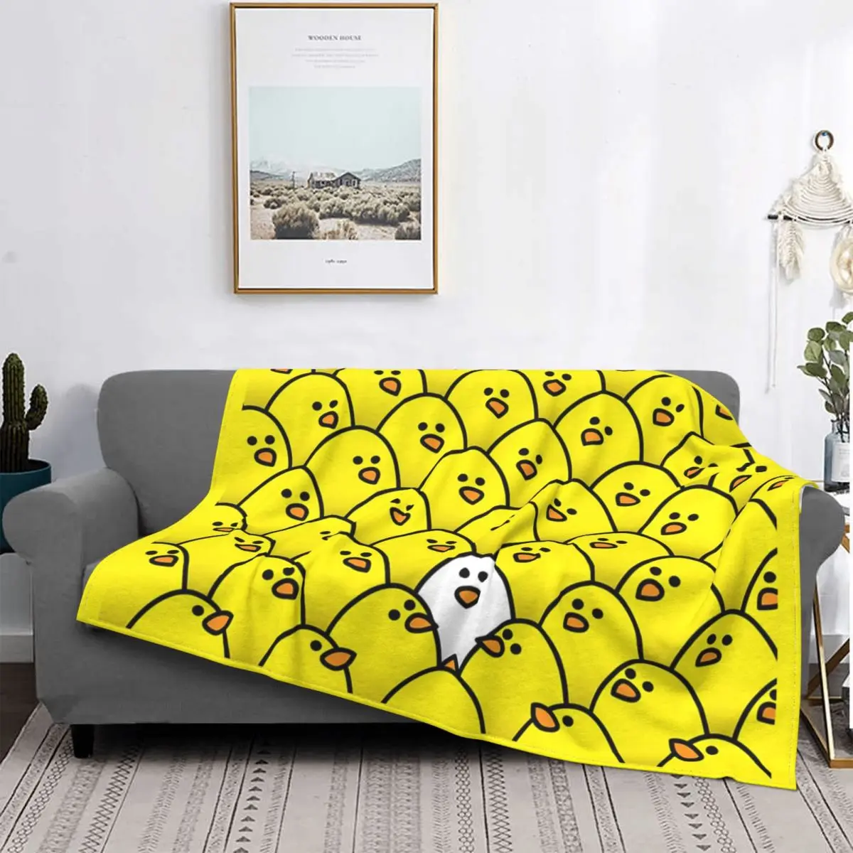 

Funny Cartoon Chicken Be Different Blanket For Room Decor Anime Micro Fibre Throw Blankets Christmas Kids Gifts