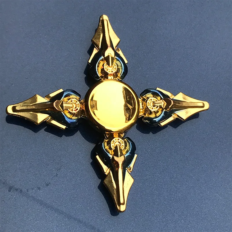 Аниме игра оружие Fidget Spinner красочный металлический цинковый сплав ниндзя Shuriken