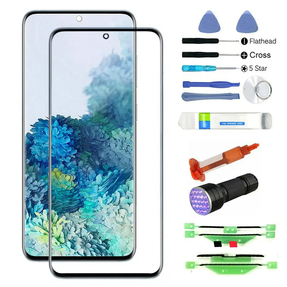 

Дропшиппинг Мобильные аксессуары внешний запасных частей для Samsung Galaxy S20/S20Plus/S20Ultra Переднее стекло экрана, комплект