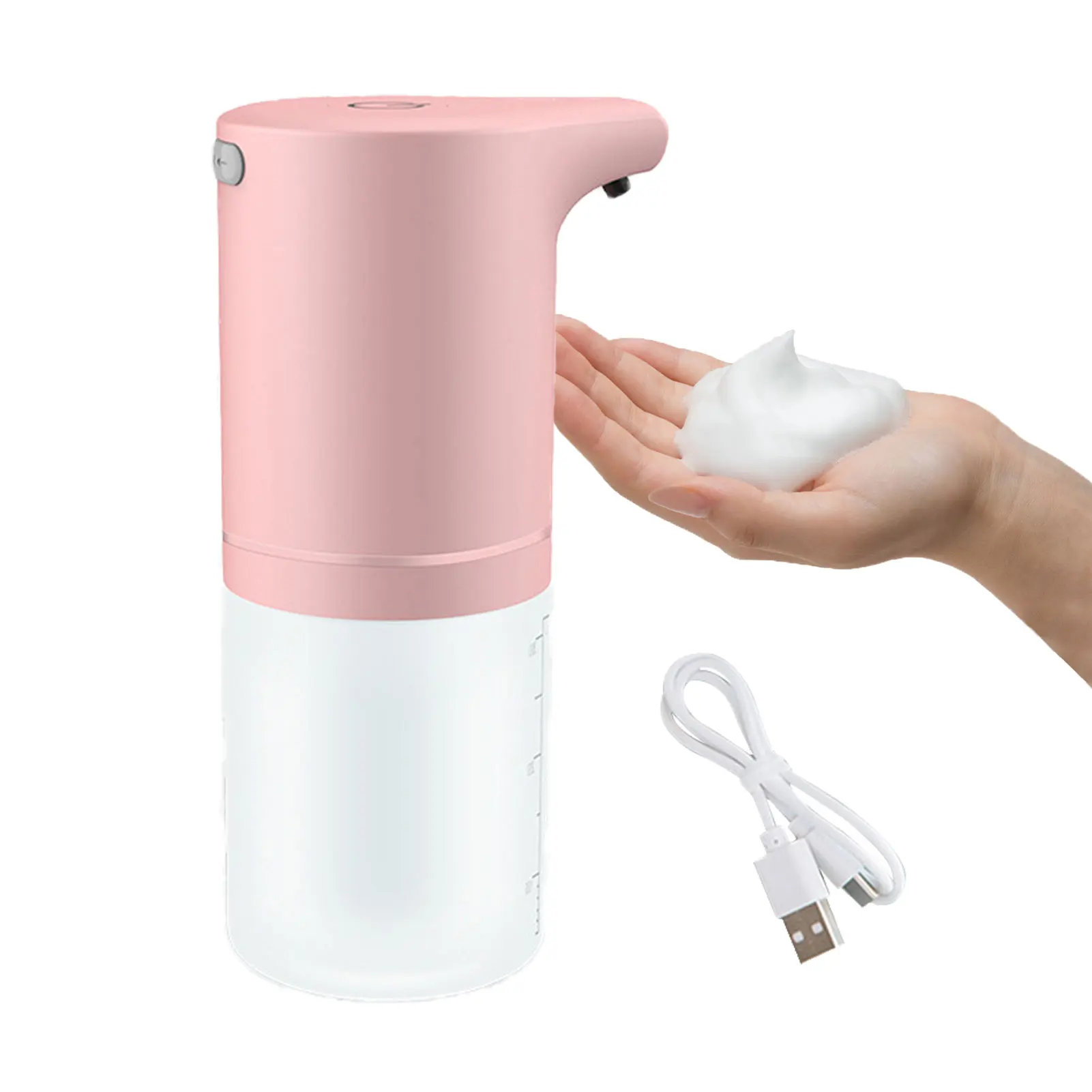 

350ML Touchless Electric USB Charging Waterproof Foaming For Bathroom Soap Dispenser Anti-shock Automatic Sensor Home Hotel ABS