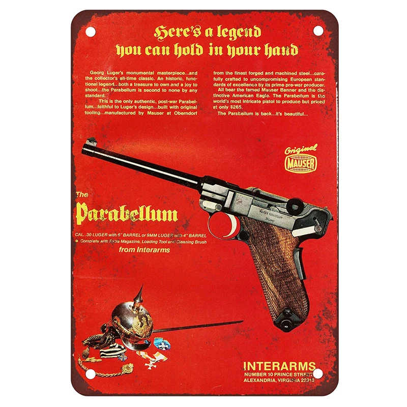 Пользовательские Старинные Знаки Предупреждение ющий знак пистолет и винтовка