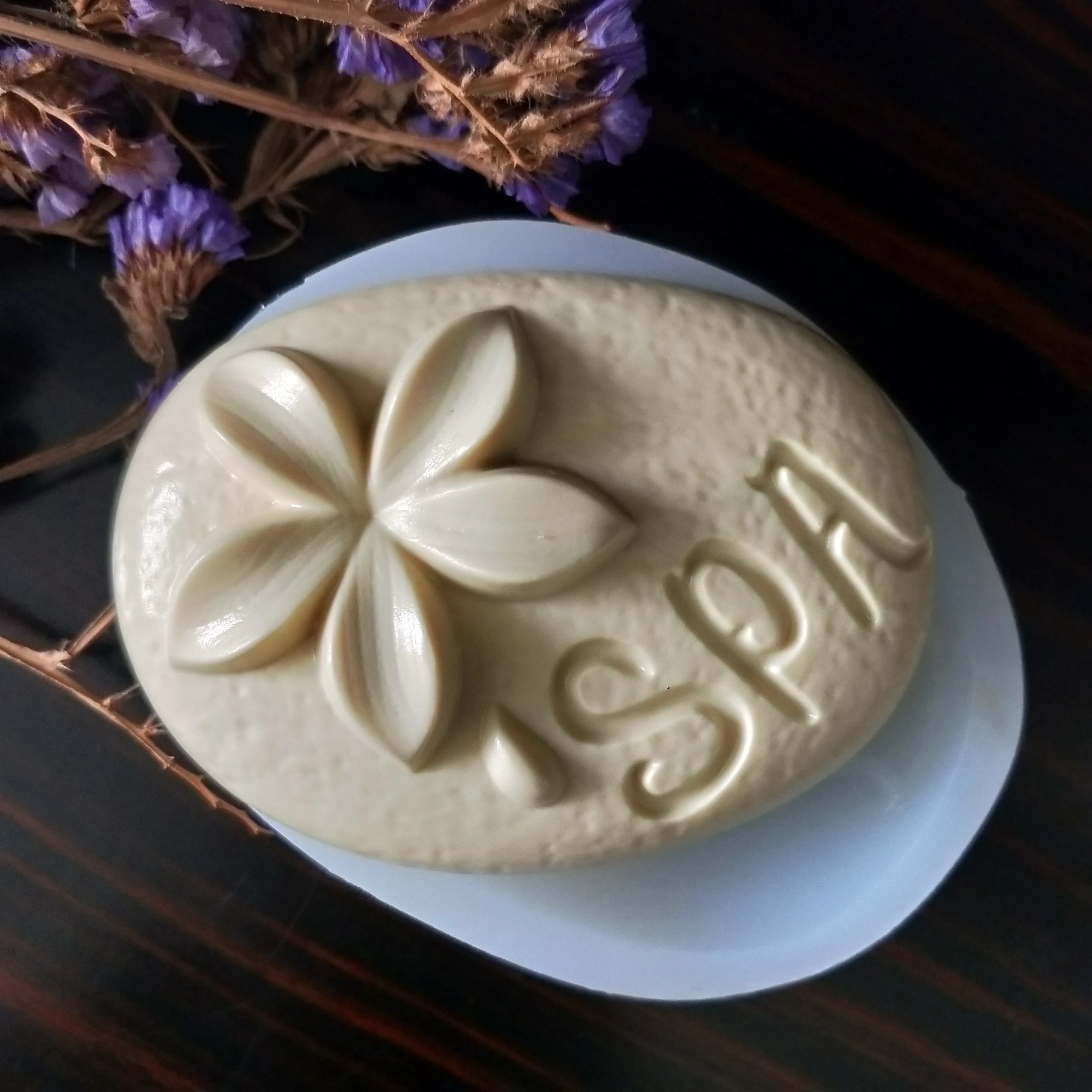 

HC0164 PRZY Silicone Fondant Mould Plumeria Spa Mold Silicone Soap Molds Clay Resin Gypsum Chocolate Candle Mold Eco-friendly