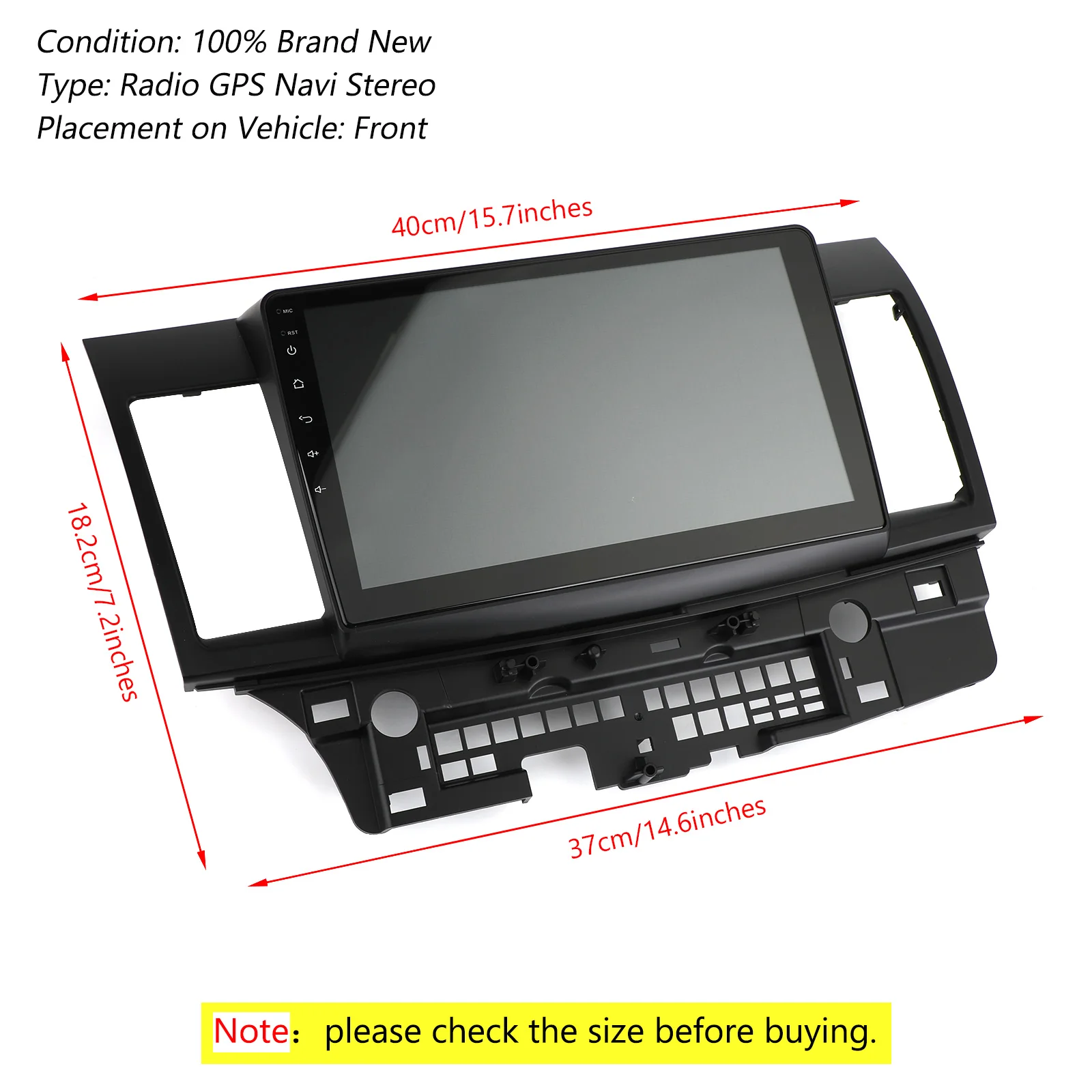 Автомагнитола Artudatech 2 Din 10 дюймов 8 1 GPS Navi Stereo подходит для Mitsubishi Lancer EX 2008-2015 2011 2012 2013