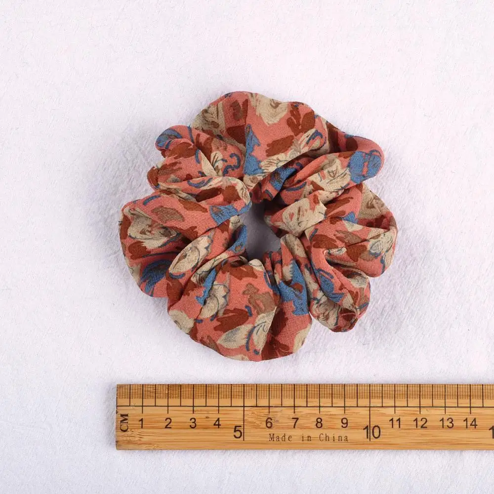 

1 PC Fashion Women Girls Printed Hair Ties Rope Ponytail Elastic Hairbands Scrunchies Girls Elegant Korean Hair Accessories