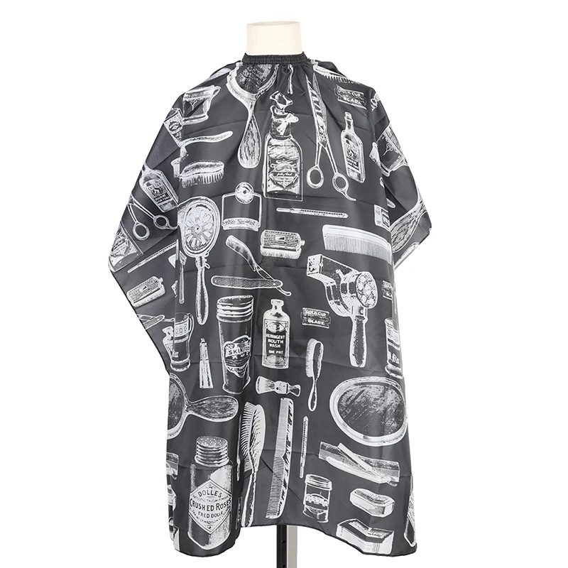 

2021 Pattern Cutting Hair Waterproof Cloth Salon Hairdressing Apron Haircut cape Haircut capes barber accessories