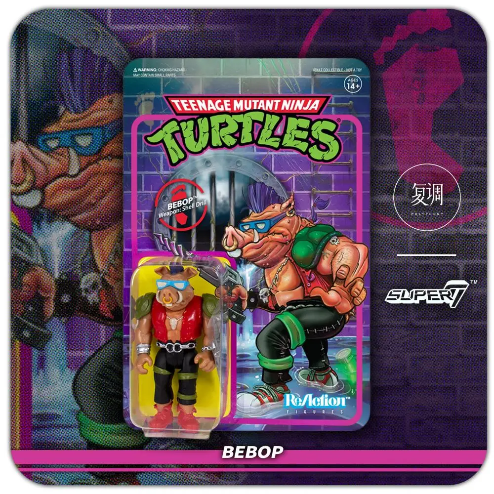 

Super 7 Teenage Mutant Ninja Turtles Action Figure 3.75inch Hang card Collectible Model Toy Doll Gift