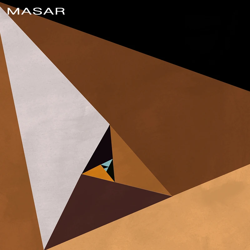 Креативные геометрические большие треугольные вращающиеся настенные цветные