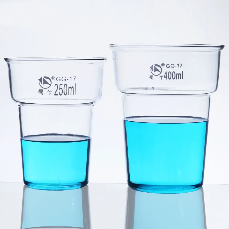 

2pcs/lot Dyed Beaker High Temperature Resistant Thick-walled Glass Beaker Laboratory Glassware