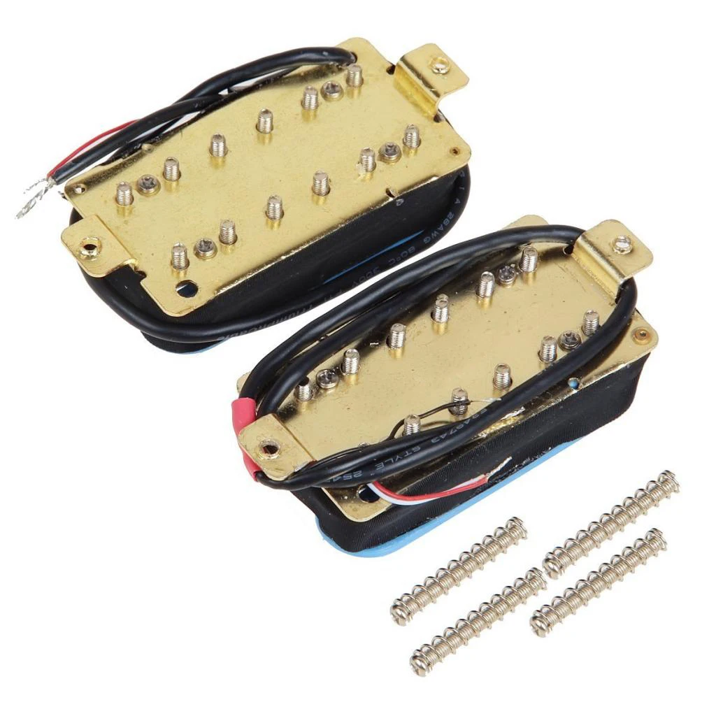 

Set Of 2 Double Coil Pickup For Electric Guitar DIY Parts Blue