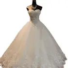 2021 высокое качество Прозрачные Свадебные платья Бальные платья на шнуровке платья невесты Vestidos De Novia размера плюс платье по индивидуальному заказу
