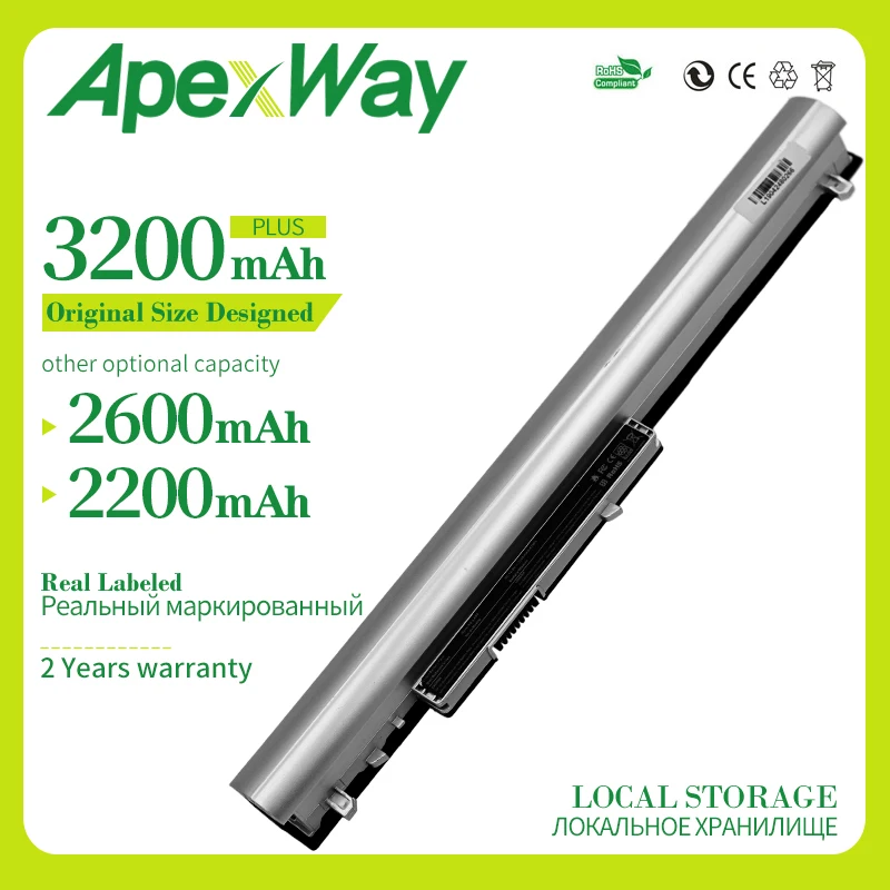 

ApexWay Battery for HP Pavilion TouchSmart 14 15 248 340 350 15-B119TX LA04041DF F3B96AA TPN-Q132 B003TX B004TX LA04041