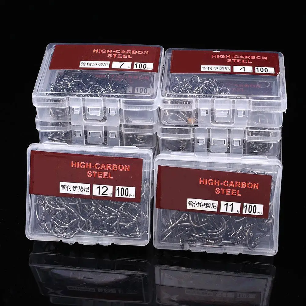 

Sharpened Bait Fishhooks Barbed Hook Jig 1000Pcs Fishing Fishhook Fish