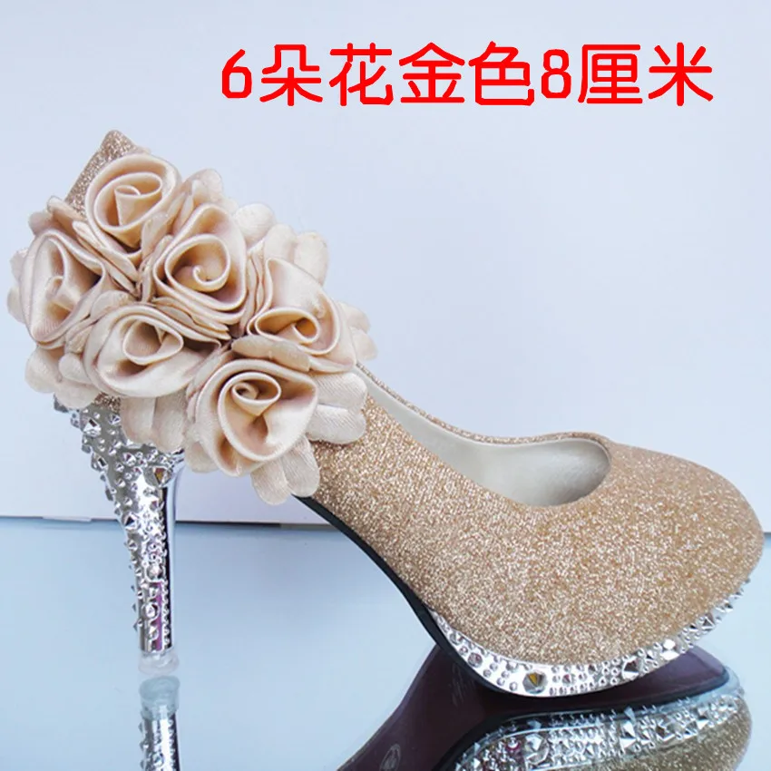 Подарок для взрослых Женские туфли на высоком каблуке Свадебные шпильке с