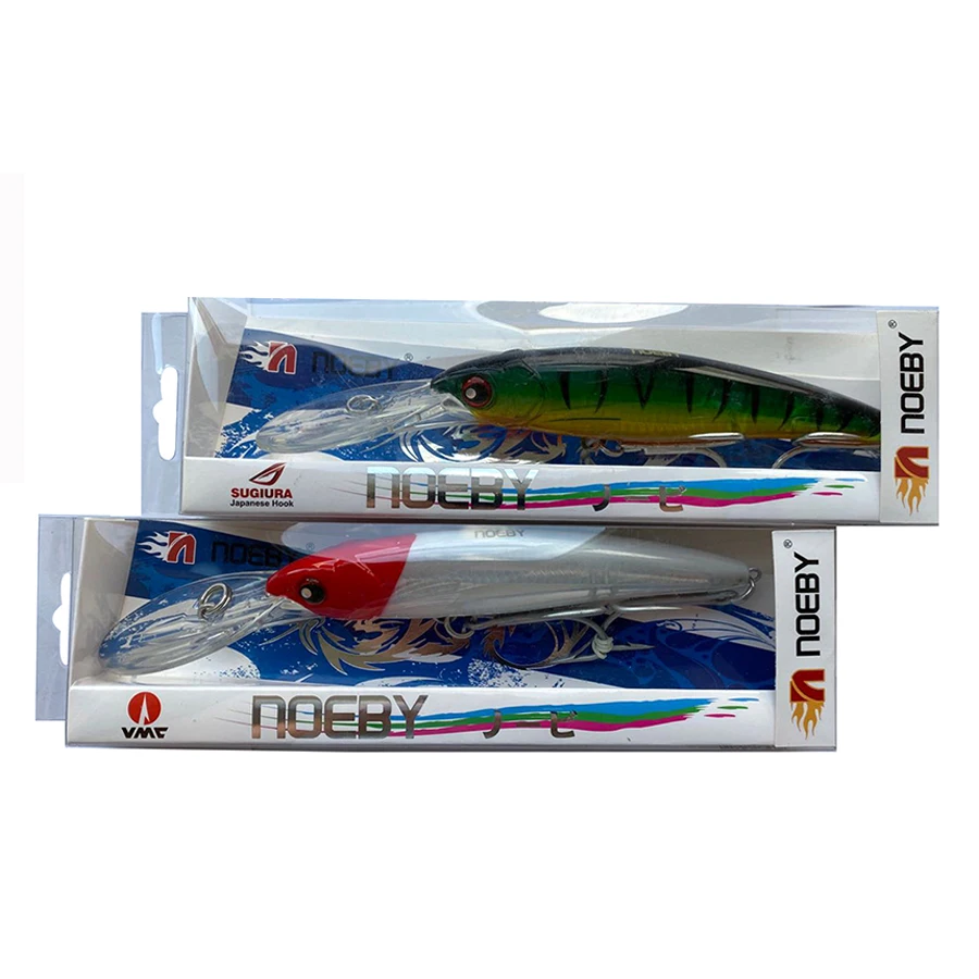NOEBY 2 шт./пакет Троллинг рыболовные приманки жесткие на пескаря с японским сугиура