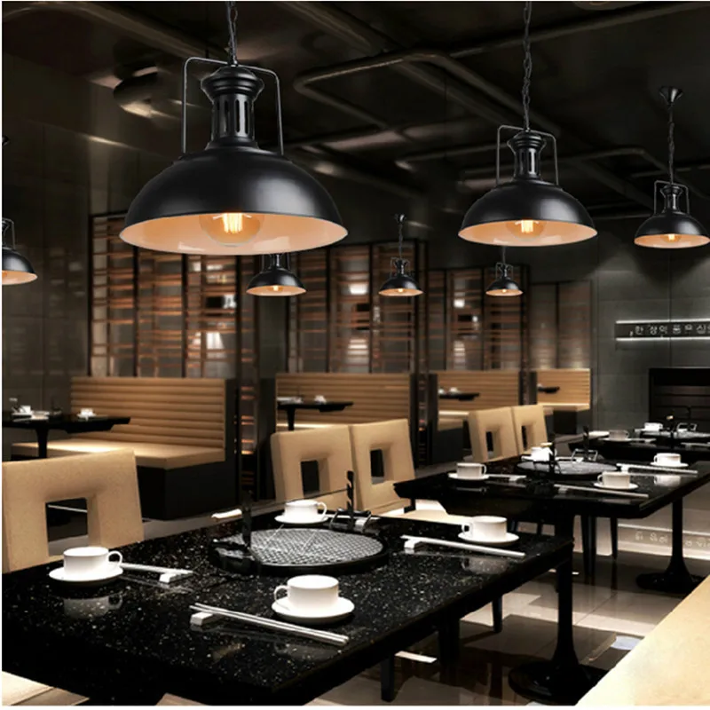 Американский ретро подвесной светильник в стиле индастриал для освещения кафе