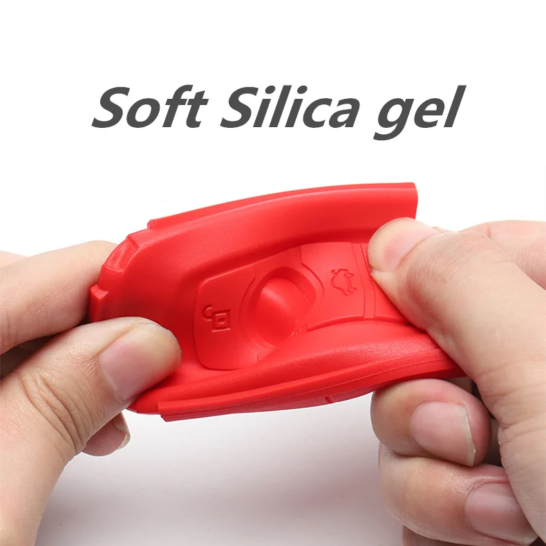 Силиконовый чехол для автомобильных ключей из углеродного волокна ABS Volkswagen VW Golf7