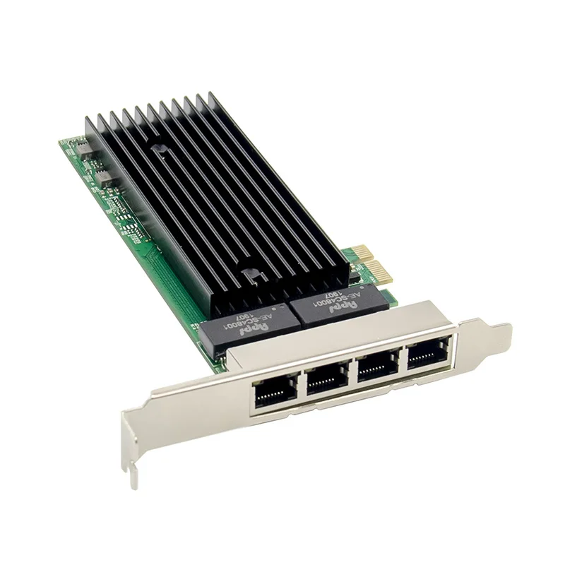 

4 Port PCIE X1 1000M PCIe Gigabit Ethernet Dual Ports RJ45 Lan Network Card Chip Intel 82576EB Networking Pci-e Ethernet Server