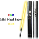 Металлический световой меч, 75 см, RGB, игрушка, мини лазерный меч, Espada, Brinquedos Saber De Luz, игрушки Kpop, световая палочка, игрушки Oyuncak