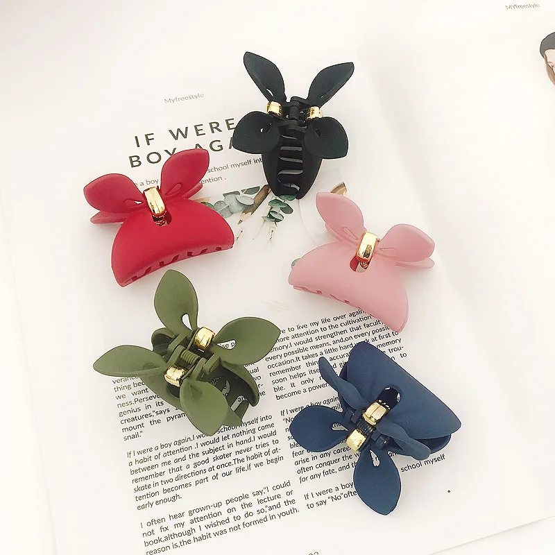 Frosted Hairpins Big Hair Claw Crab Butterfly Plastic Clips For Women Barrettes Claws Accessories |