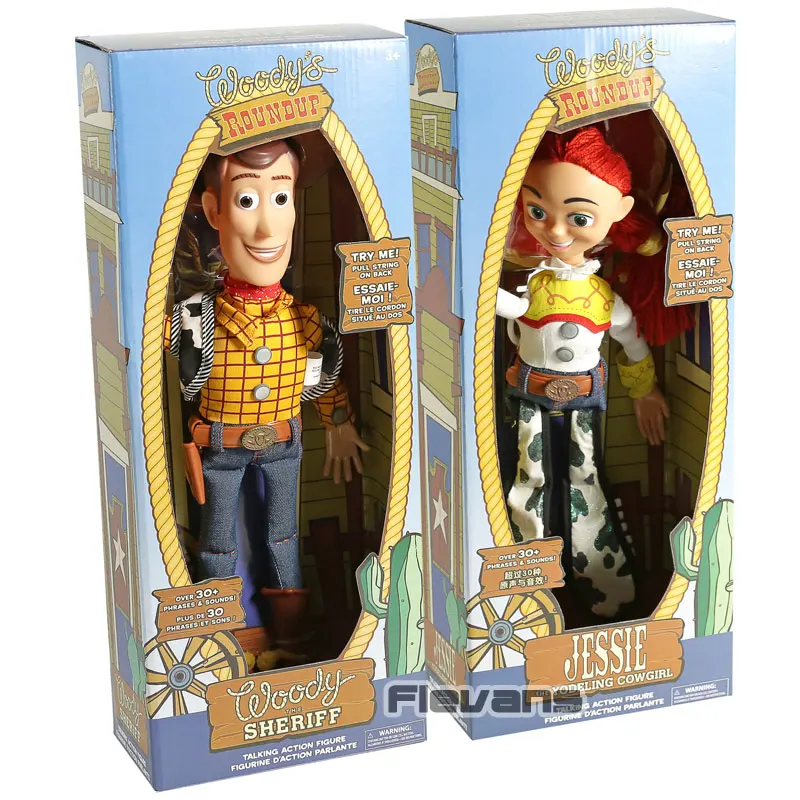 Oyuncak hikayesi Woody Jessie Talking Action Figure koleksiyon oyuncak bebek hediye 35cm kutulu