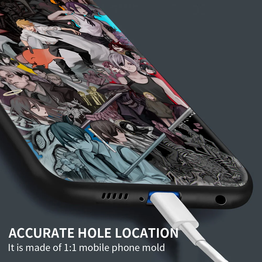 

Anime Chainsaw Man Phone Case For Xiaomi Redmi Note 10 Pro Max 9S 9 8 Pro 8T 8A 7 7A 9A 9C K40 Silicone Back Cover Coque Fundas