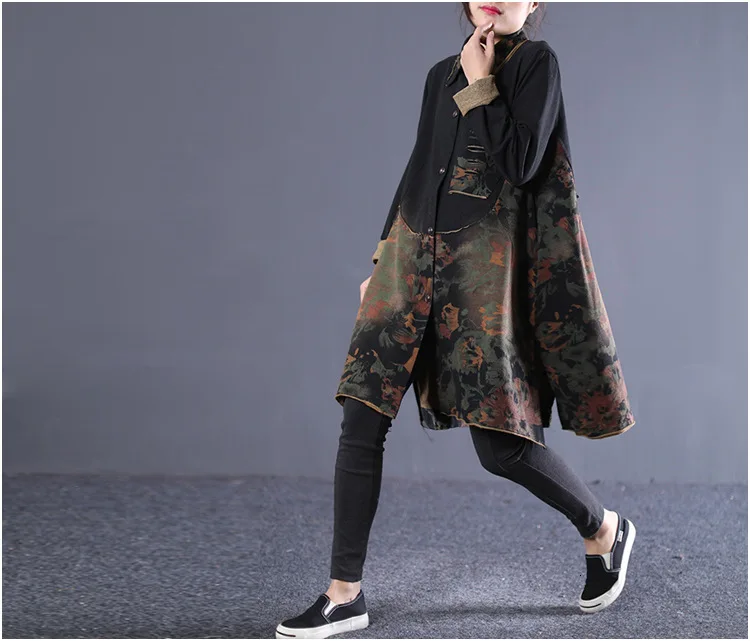 Max LuLu осенняя одежда Роскошные корейские женские готические уличные женские длинные Лоскутные тренчи повседневные Цветочные ветровки