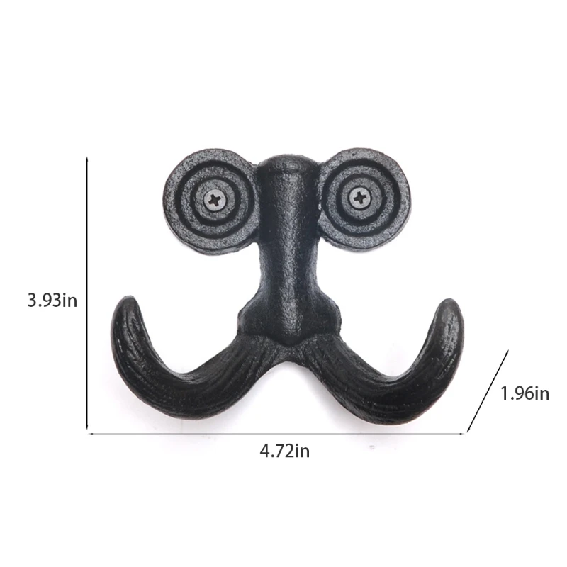 

Beard Shape Hanger Holder for Entryway Hanging Coat Purse Clothes Towel Keychain 85DB