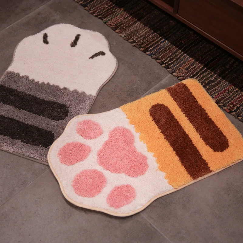 Симпатичный абсорбирующий коврик для ванной нескользящий жилой ковер дверной