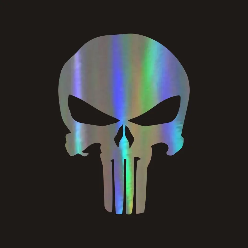 14*9.5cm Cool Skull Punisher Car Sticker Bumper Stickers and Decals Styling Decoration Door Body Window Vinyl | Автомобили и