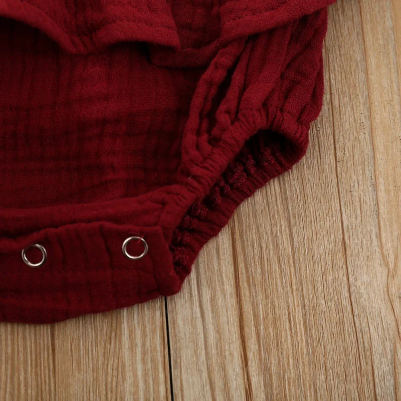 

2020 New Summer Baby Girl Clothes Solid Color Jumpsuit Suit Casual Romper Kids Clothing 3-24M