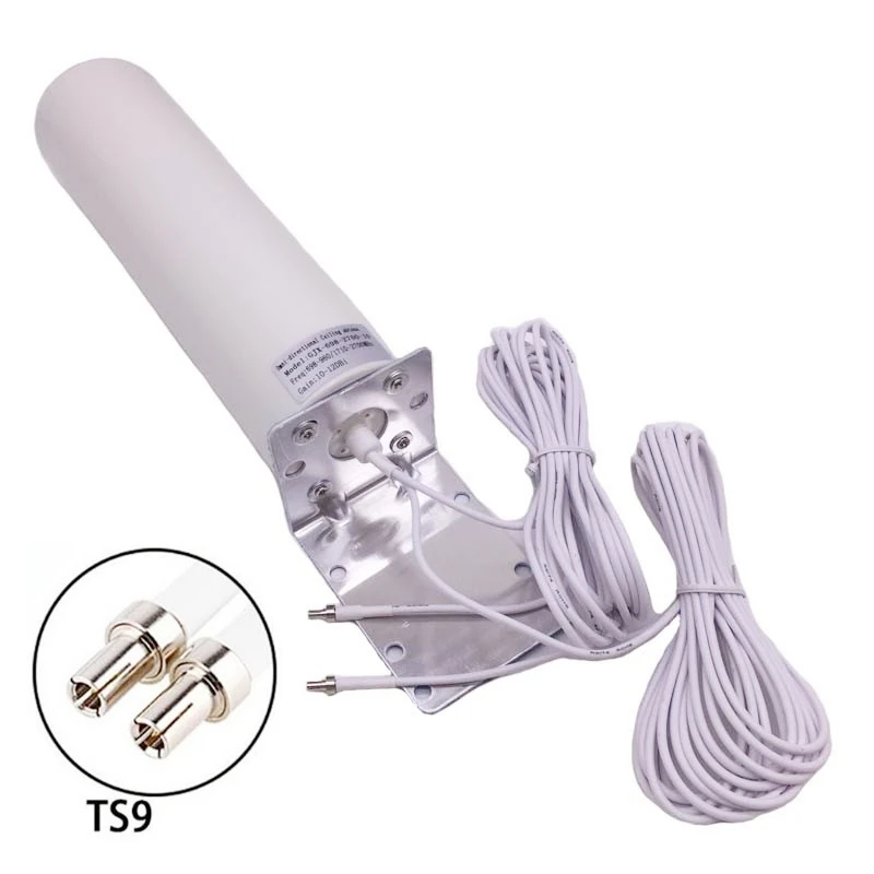 

4G LTE Outdoor Antennas SMA Omni Antenne 5 Meters dual Connector Cable for Huawei ZTE Router Modem