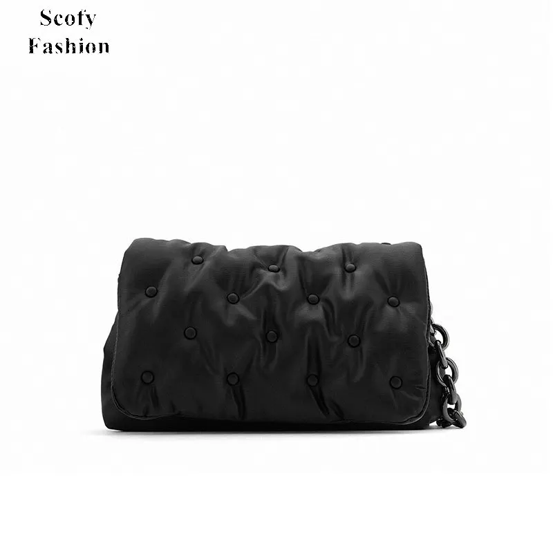

SCOFY FASHION Leisure Demin Chain Messenger Bags for Women Luxury Designer Handbags and Purses Female Brand New Travel Hand Bag