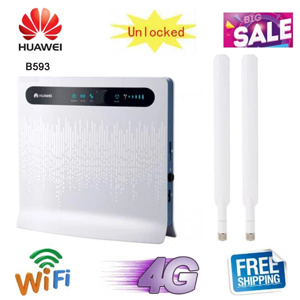 Разблокированный huawei B593 B593S-22 vodafone B3000 4 г LTE FDD TDD CPE беспроводной широкополосный Wi-Fi маршрутизатор с слотом для sim-карты