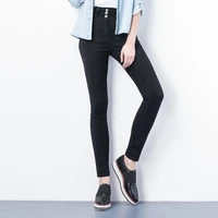 cotton denim jeans woman 2022 high waisted spring skinny black pencil pants streetwear elastic trousers autumn womens clothing