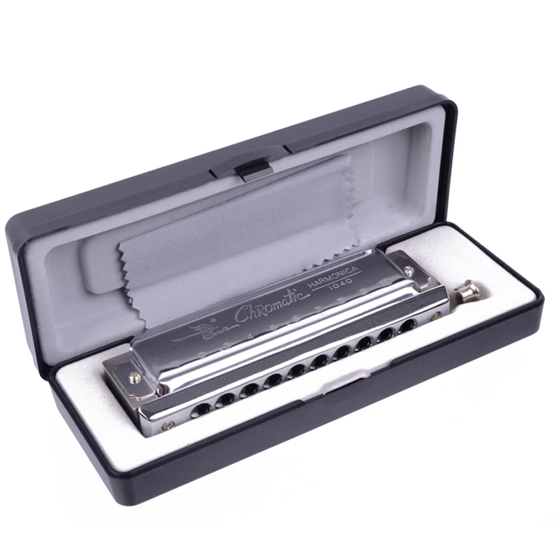 Harmonica SWAN Chromatic Blues C Key w/ 10 Holes 40 Tone NEW | Спорт и развлечения