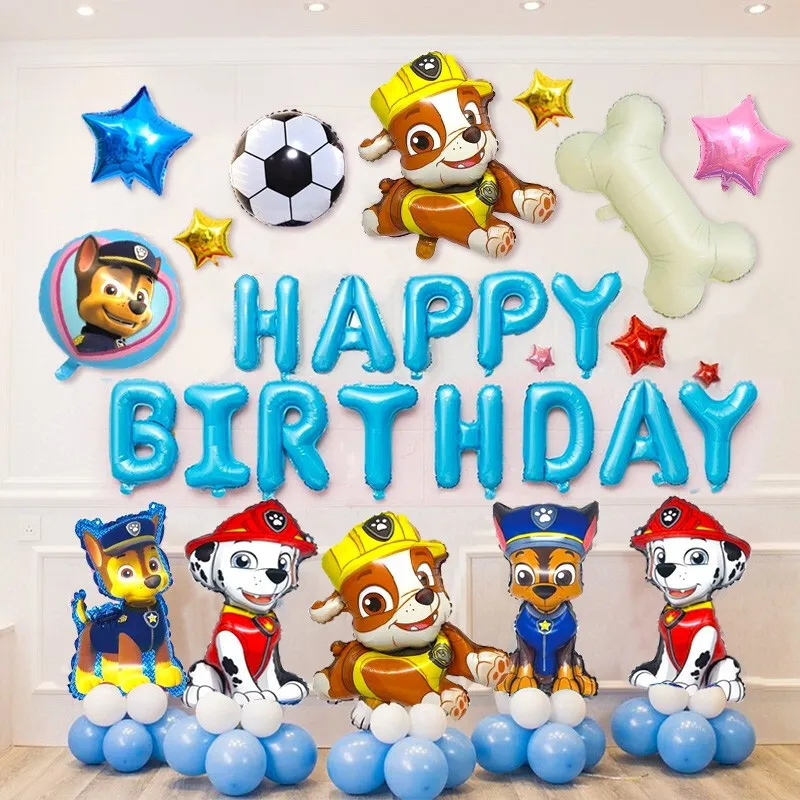 

Paw Patrol Children's Birthday Party Decoration Balloon Boy Girl Birthday Event Decoration Cake Balloon Toys Kids Birthday Gifts