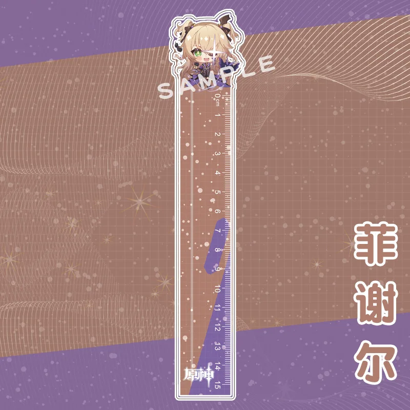 

Game Genshin Impact Rulers Student Plastic Straight Ruler Cartoon Anime Stationery Office School Supplies Drafting Supplies Cute